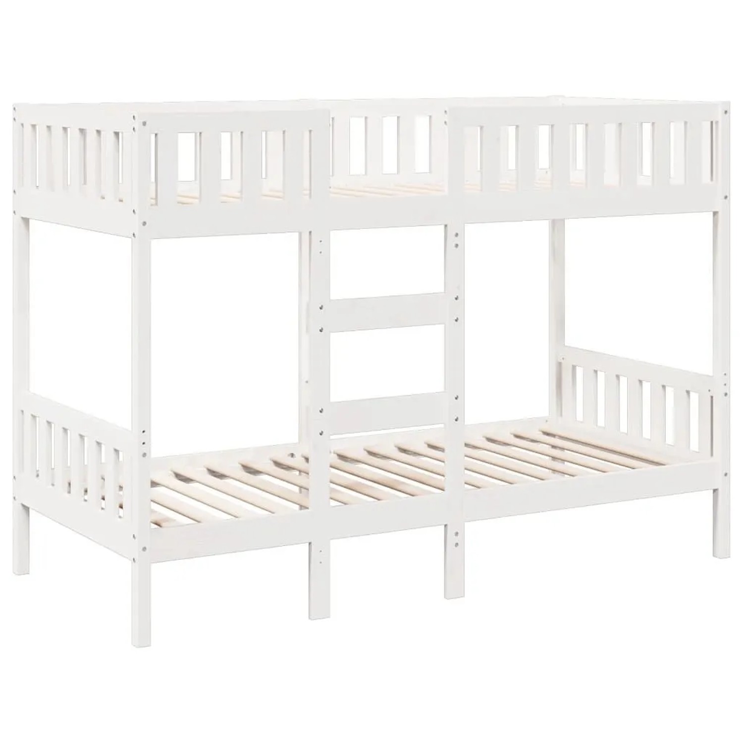 vidaXL Etagenbett Weiß 90x190 cm Massivholz Kiefer 3308605