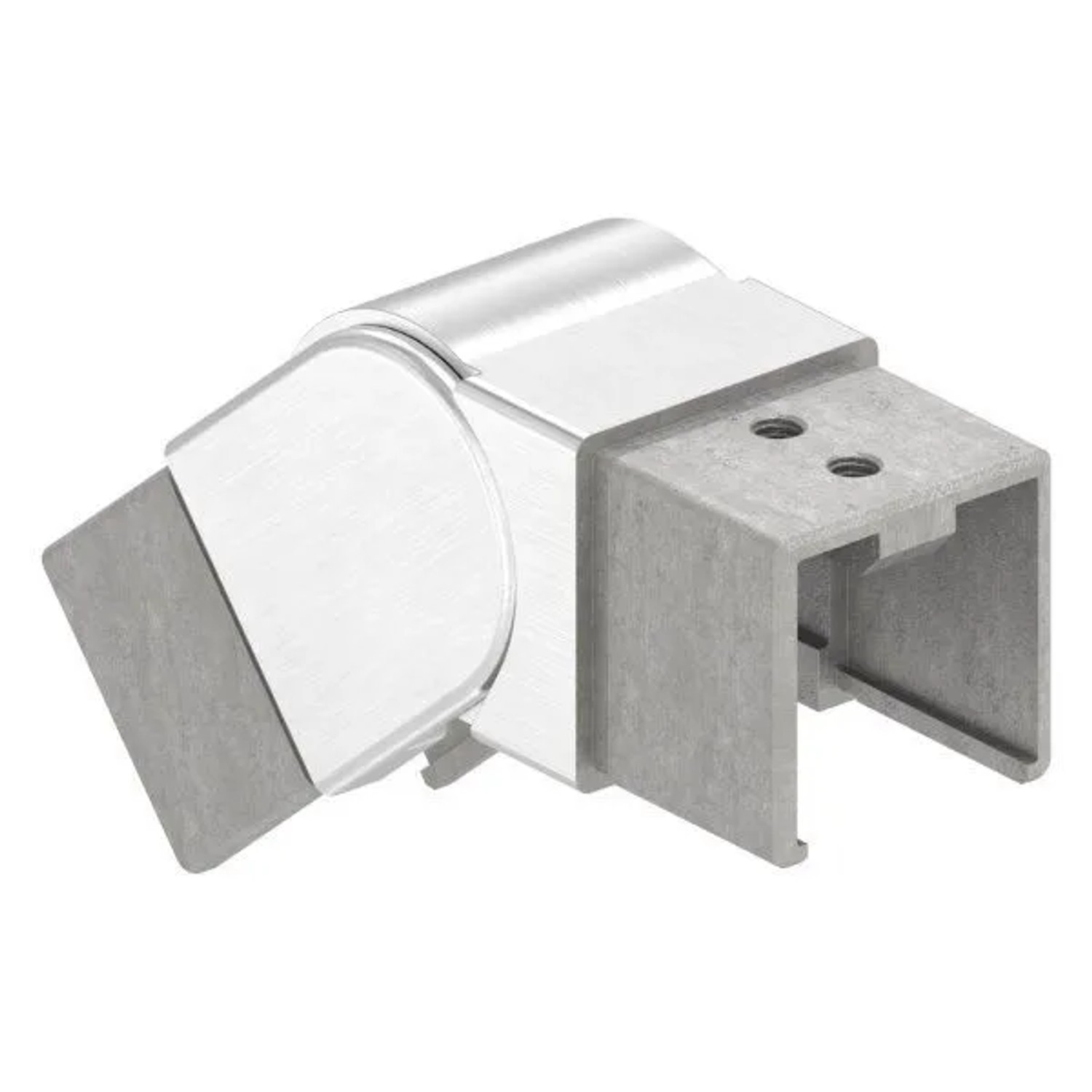 FeNau Gelenkverbinder Edelstahl V4A Für Quadratnutrohr 40 X 40 mm Abwärts 25-55 Grad