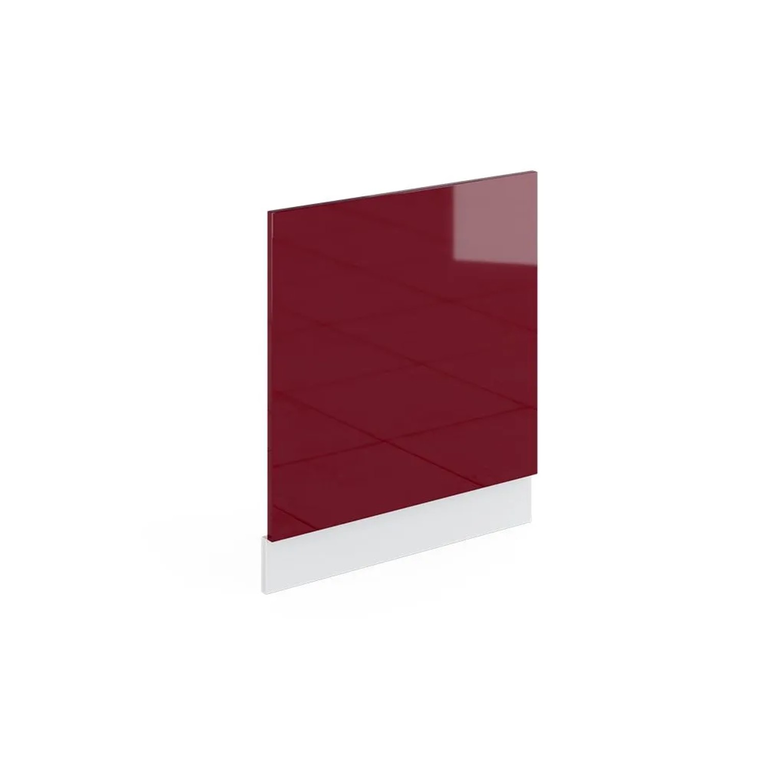 Vicco Frontblende R-Line Geschirrspüler Fronttür Rot Weiß 60 cm ohne Arbeitsplatte