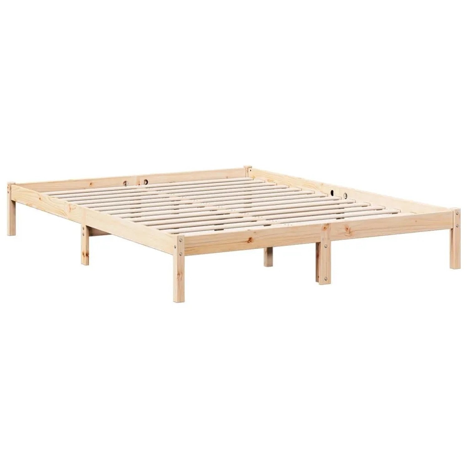 vidaXL Massivholzbett Extra Lang ohne Matratze 140x220 Kiefernholz 852420 günstig online kaufen