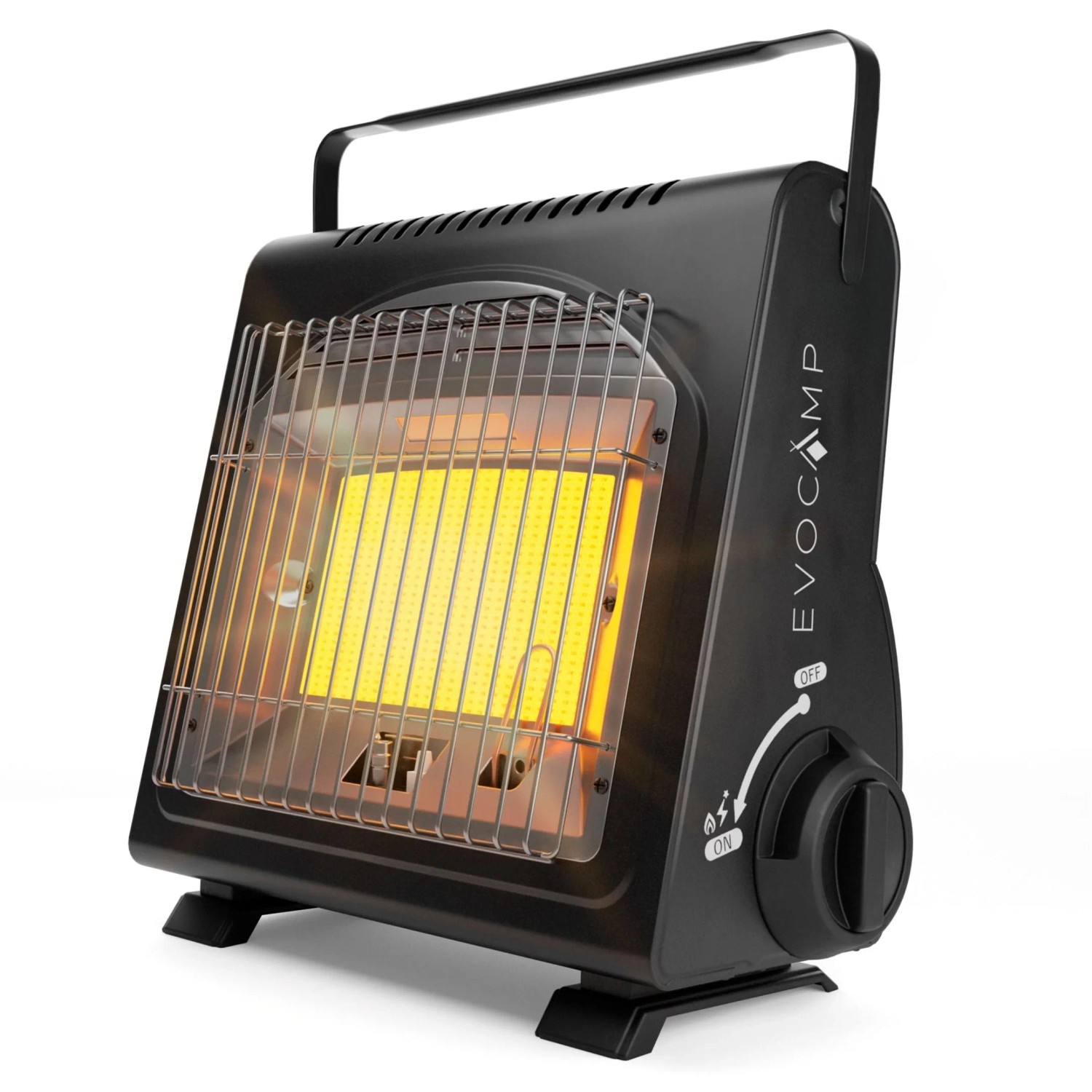 Evocamp Camping Gasheizung 1,7 kW Tragbar mit Piezozündung für 227-g-Gaskartuschen MSF-1a