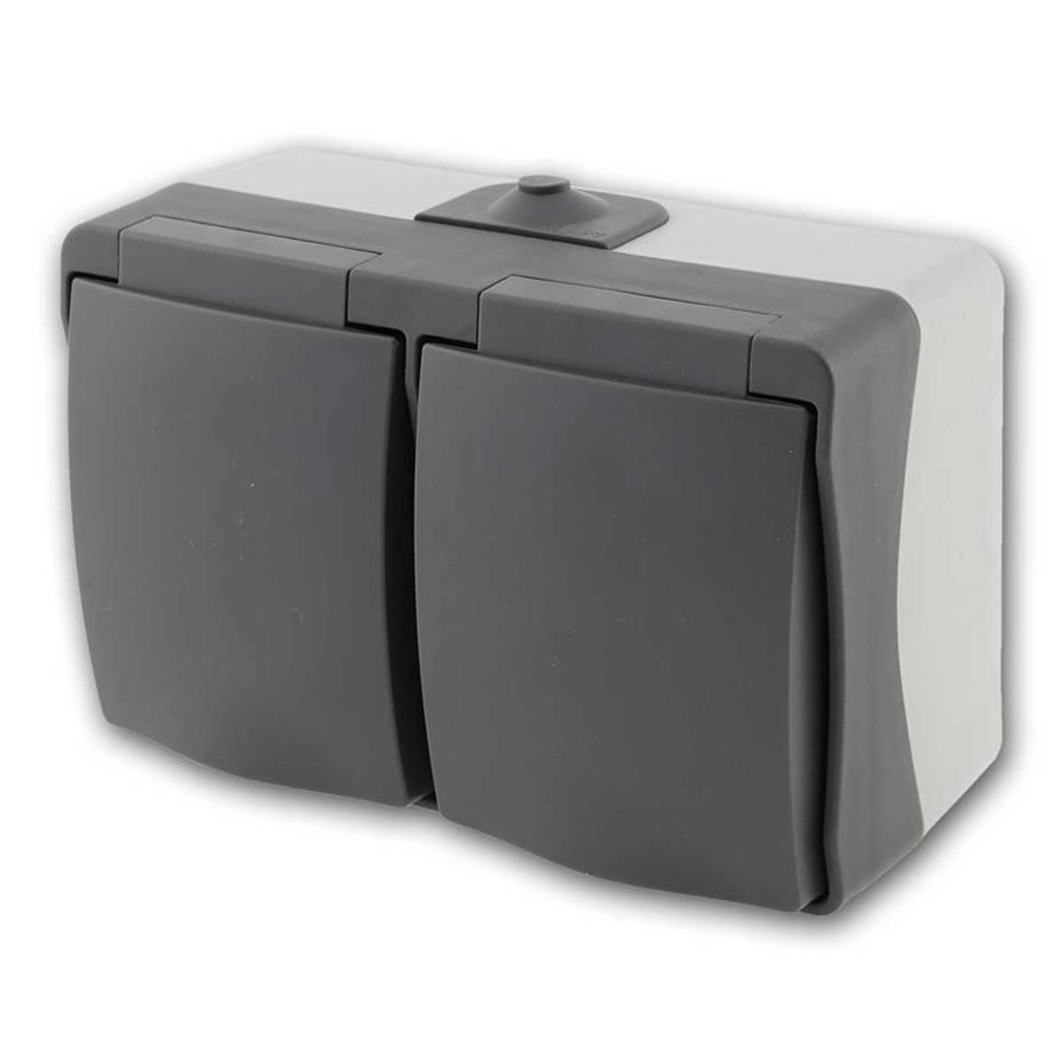 ChiliTec NUQUI Feuchtraum 2-Fach Steckdose Horizontal IP54