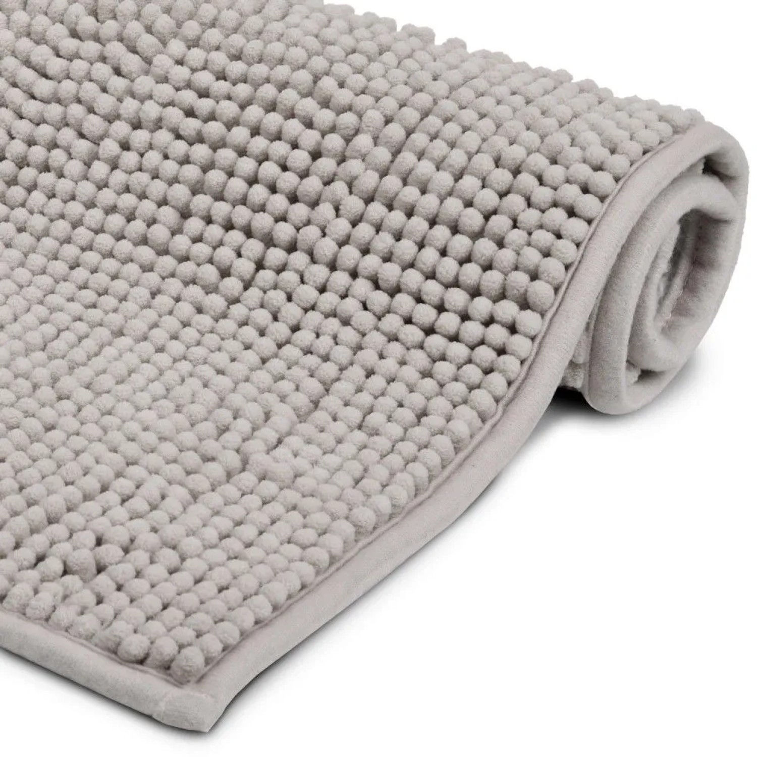 Beautissu BeauMare WR Vorleger Matte 50x50cm Hellgrau