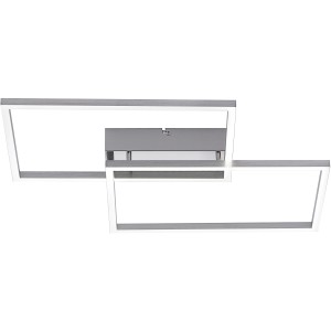 Moderne LED-Deckenleuchte Iven, 50,4x42 cm, aus Stahl. Dimmbar und Farbtemperatur einstellbar.