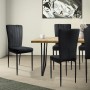 ML-Design Esszimmerstühle, 4er Set, schwarzer Samtbezug. Moderne Küchenstühle für Esszimmer.