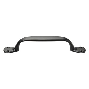 SOTECH Möbelgriff ERIK, schwarz, aus Metall, mit 96 mm Bohrlochabstand. Eleganter Bügelgriff für Möbel.