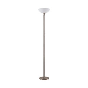 Moderne Lindby Stehlampe Ignacia aus Alu, 180cm hoch, für Wohnzimmer & Esszimmer.