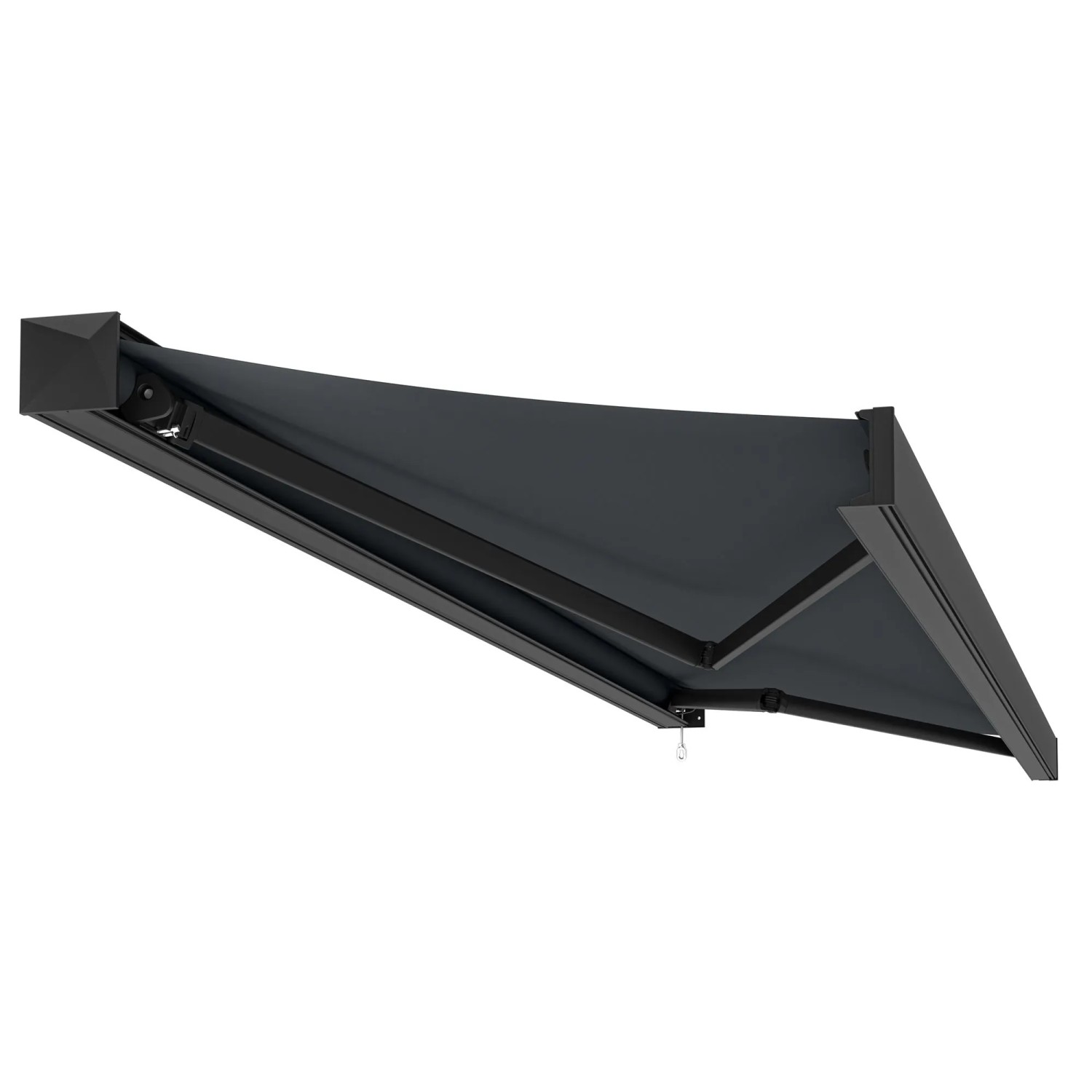 Kassettenmarkise Tajo Anthrazit 3,5 x 2,5 m Dunkelgrau