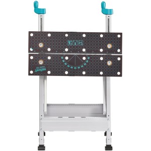 wolfcraft Master 200 Werkbank: Klappbarer Spann- und Arbeitstisch mit MDF-Platte und Werkzeugablage.