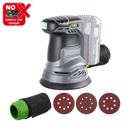 LUX-TOOLS Akku-Exzenterschleifer 1 PowerSystem A-EXS-20/125