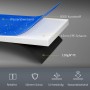Detailaufnahme der mehrschichtigen SPORTNOW Trampolin Randabdeckung: Kunststoff, Schaumstoff, PE für optimalen Schutz.