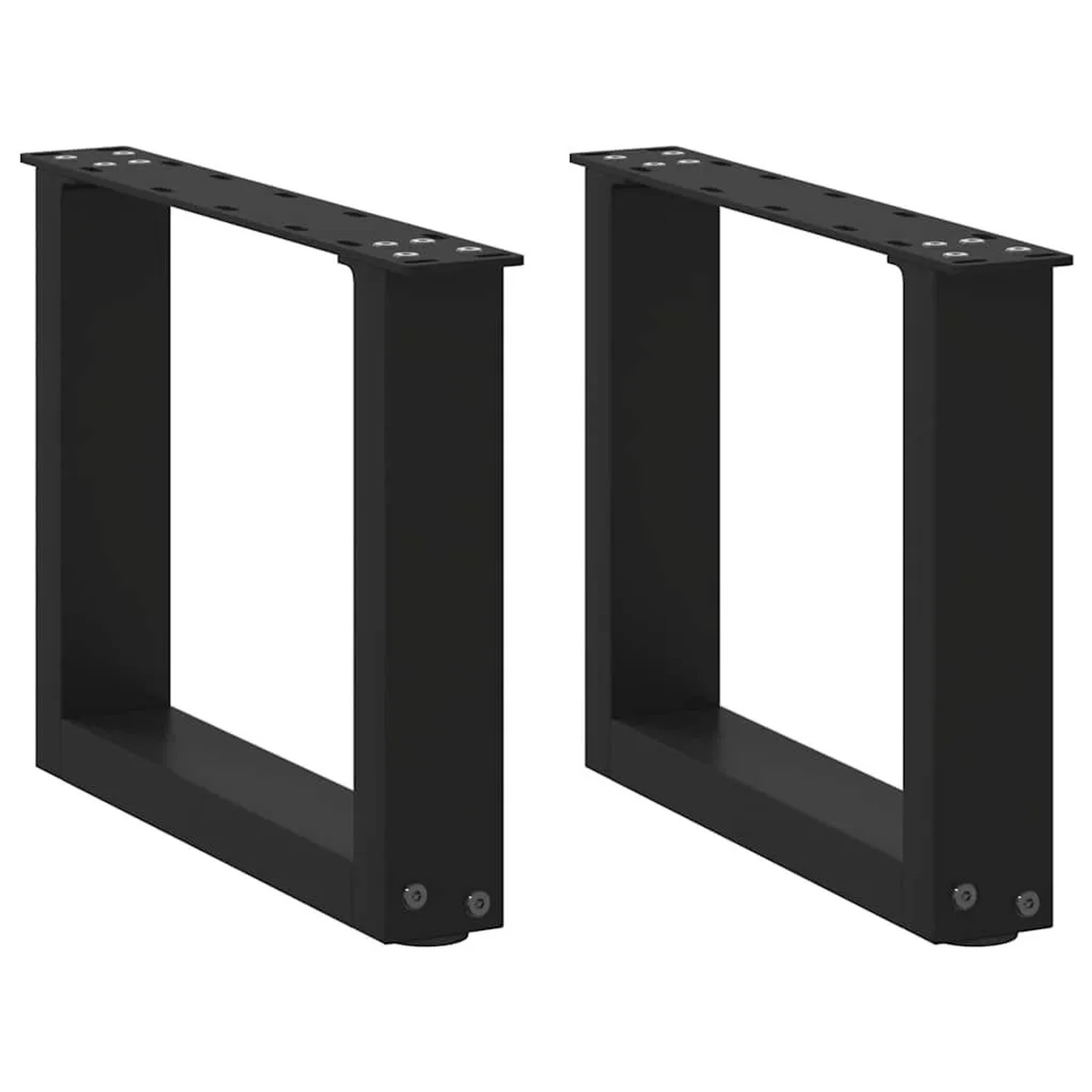 vidaXL Couchtischbeine U-Form 2 Stk Schwarz 40x30-31 cm Stahl 4013132 günstig online kaufen