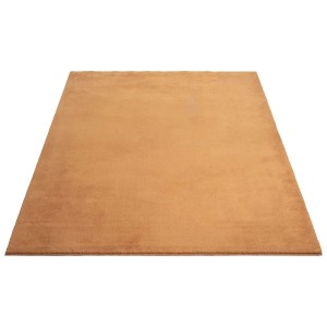 Floornovo Hochflor Teppich Orange Einfarbig 150 x 80 cm