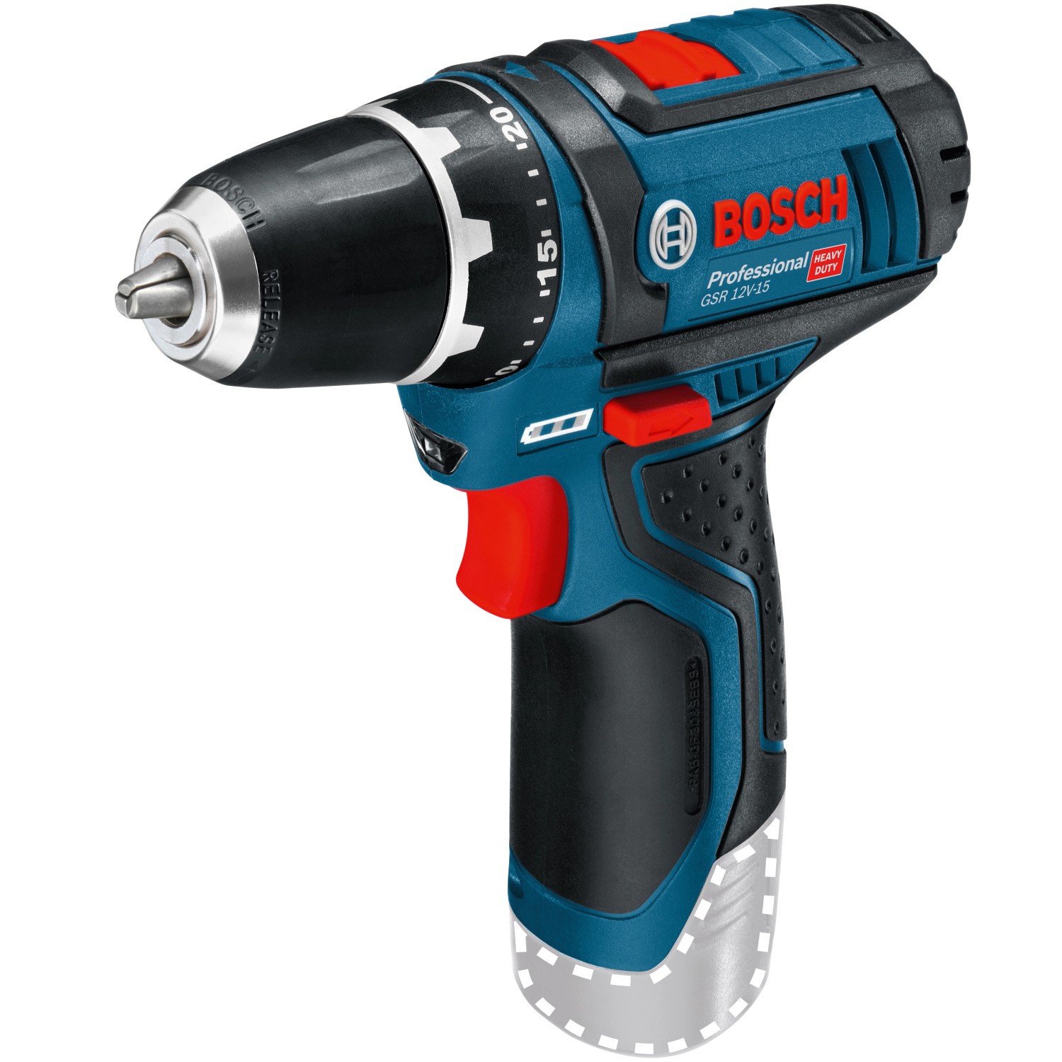 Bosch Professional Akku-Bohrschrauber GSR 12V-15 C Solo