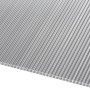 Transparente Hohlkammerplatte, 10 mm stark, 200x105 cm, für Kunststoffbedachung.