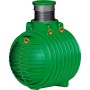Garantia Columbus Abwasser-Sammelgrube 6500 l, grüner Erdtank mit Domschacht und Deckel.