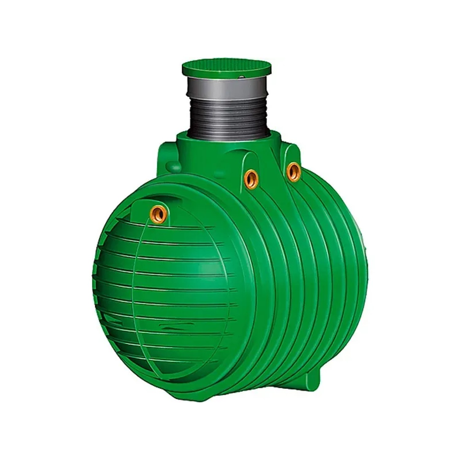 Garantia Columbus Abwasser-Sammelgrube 6500 l, grüner Erdtank mit Domschacht und Deckel.