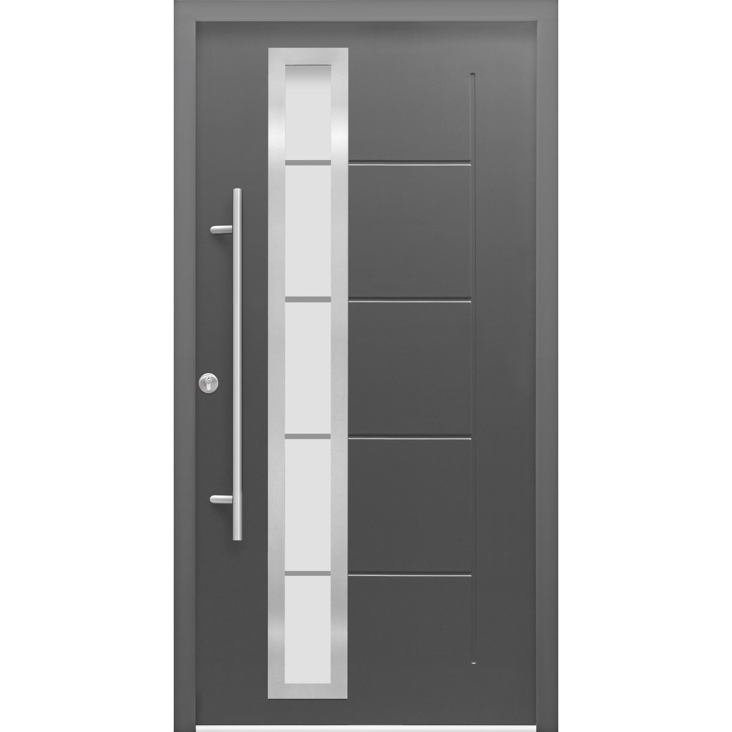 Haustür Thermospace Paris Prime 100 cm x 210 cm Anthrazit Anschlag L günstig online kaufen