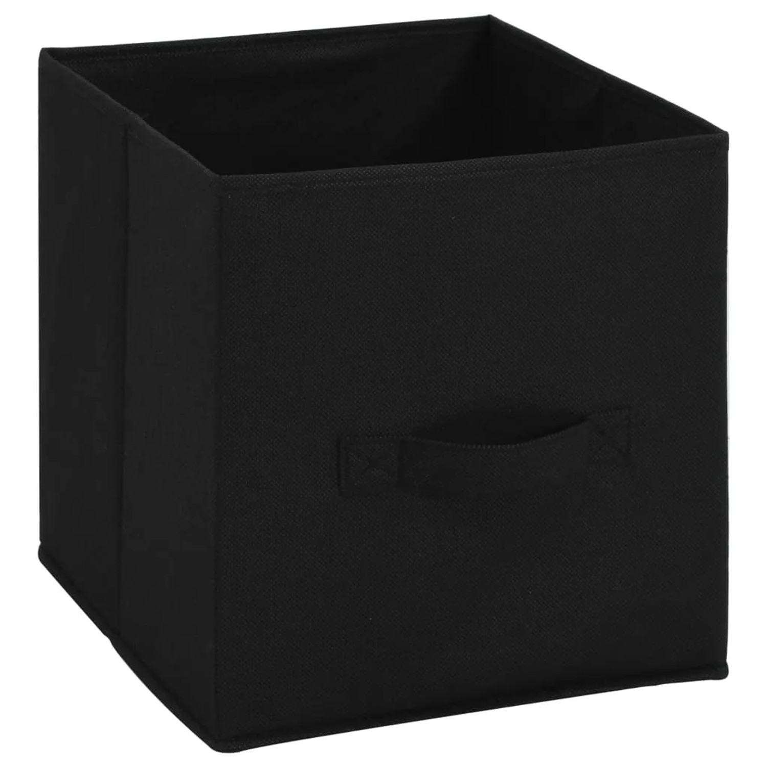 Schwarzer Stoffkorb für vidaXL Lagerschrank, 28x29x31cm, zur Aufbewahrung im Büro.