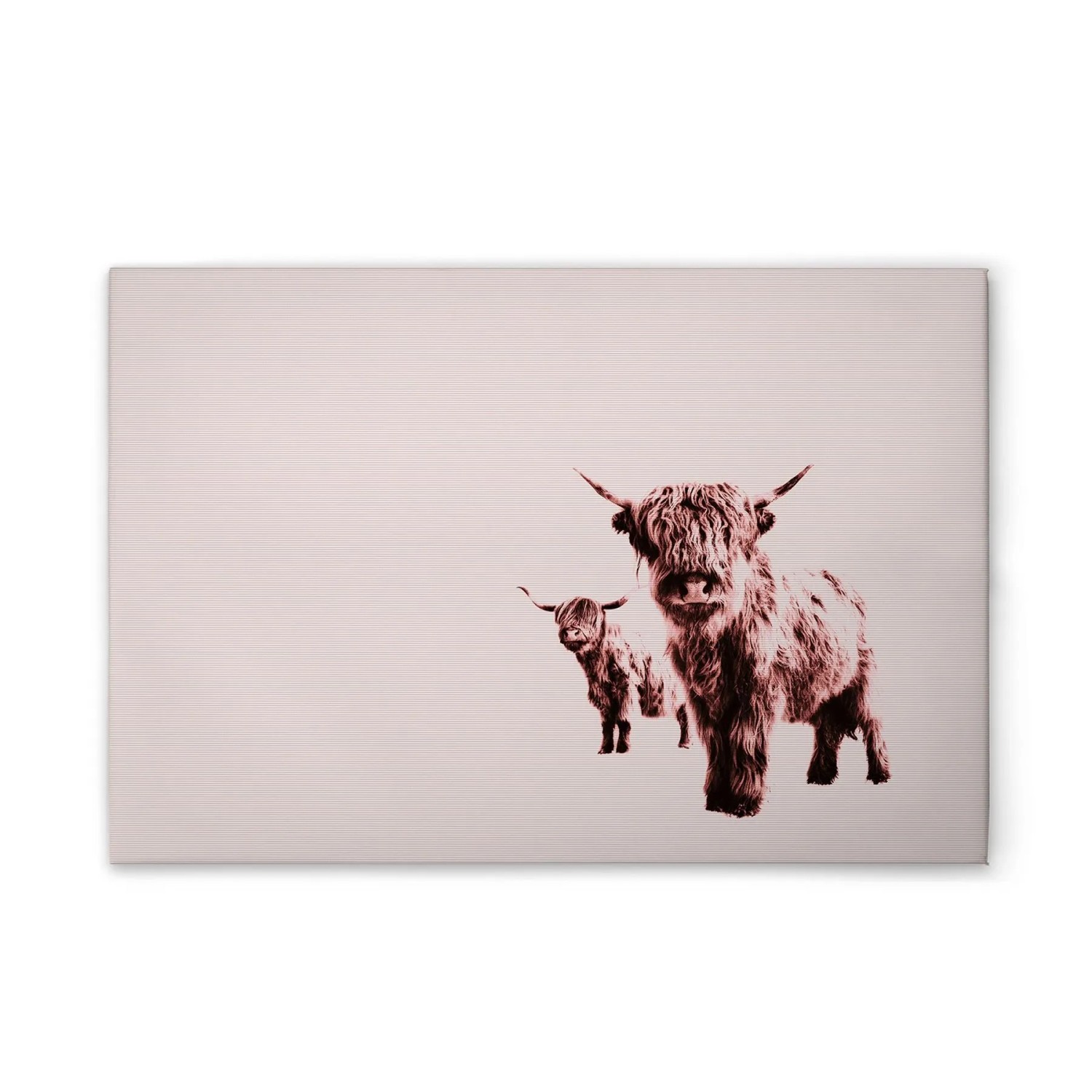 Tadessi Leinwandbild - M1-No.51146 - Tiere Kühe - 45 x 30 cm - Querformat