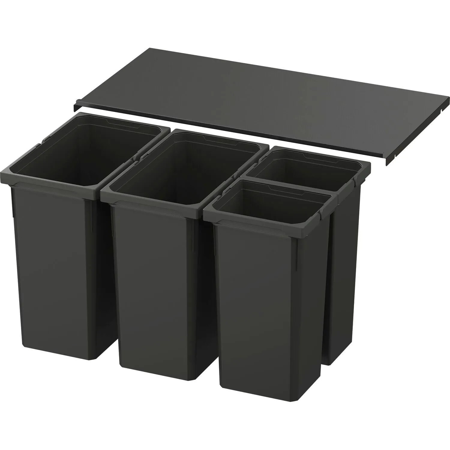 Vauth-Sagel Abfalltrennsystem Envi Free Pro Korpusbreite 800 mm Höhe 426 mm Lava