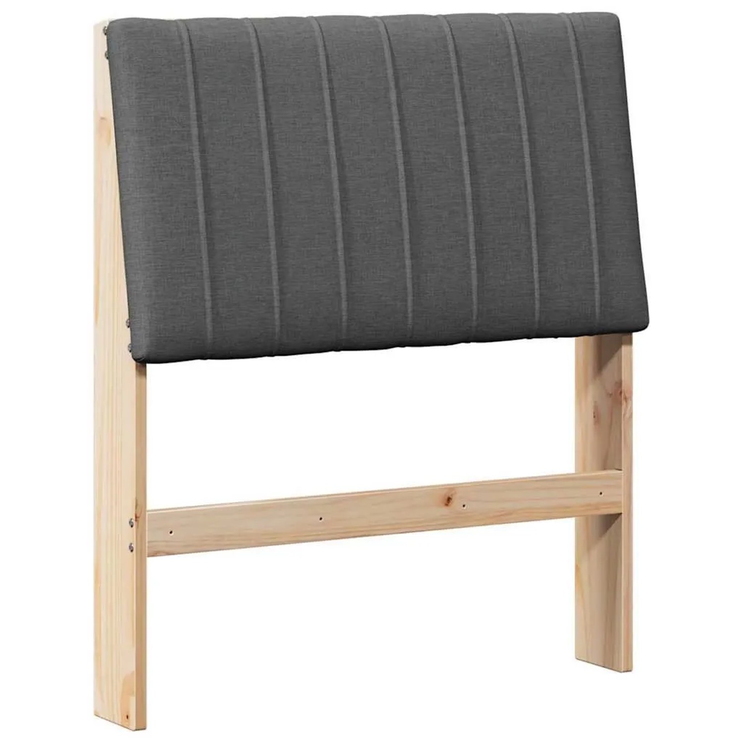 vidaXL Gepolstertes Kopfteil Dunkelgrau 80 cm Massives Kiefernholz 879420