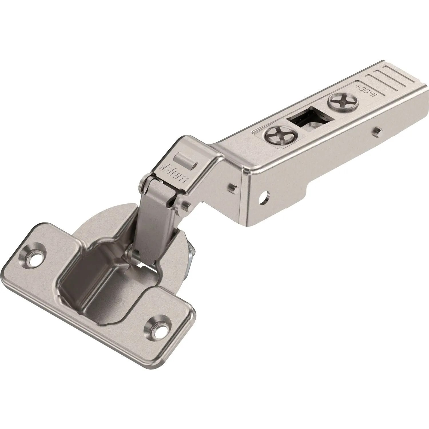 Blum Winkelscharnier Clip Top 30 Grad II Aufschlagend ohne Feder Schrauben