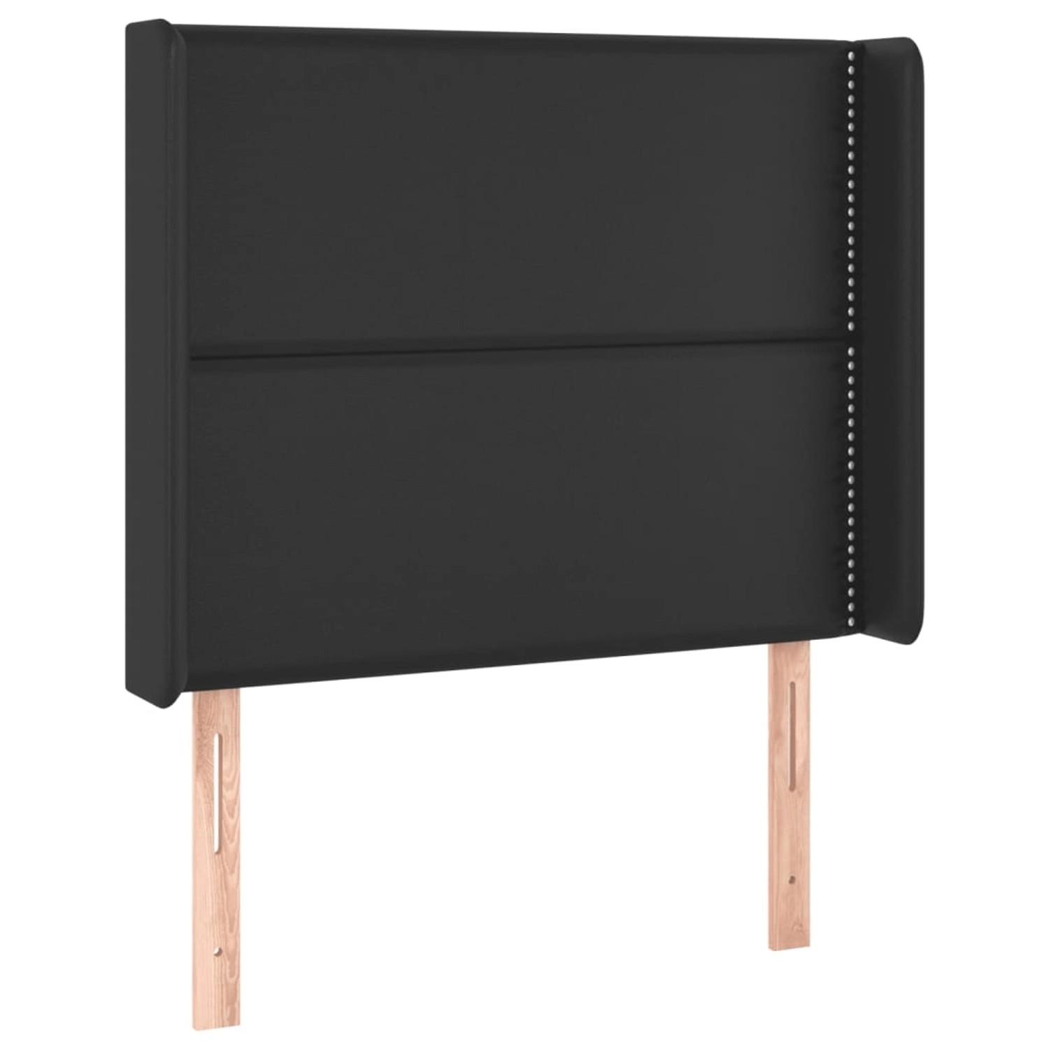 vidaXL LED Kopfteil Schwarz 103x16x118/128 cm Kunstleder 3123992