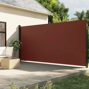 vidaXL Seitenmarkise Ausziehbar Braun 220x500 cm 4004479