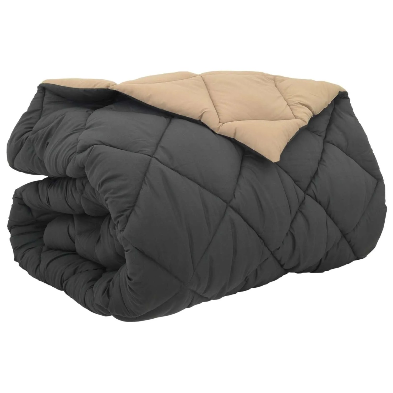 vidaXL Winterbettdecke Anthrazit und Taupe 220 x 240 cm Mikrofaser 42025665 günstig online kaufen