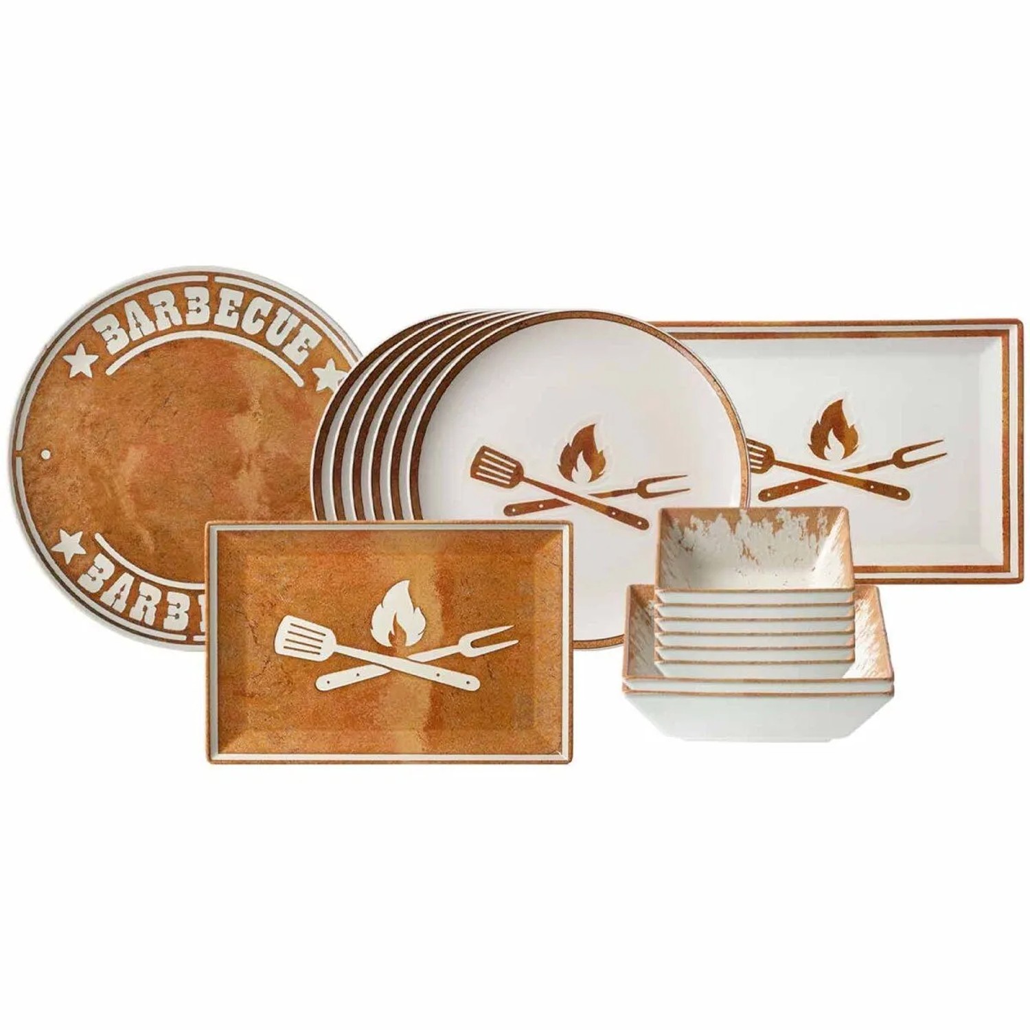Ritzenhoff & Breker Rusty Grillgeschirr-Set 17-teilig