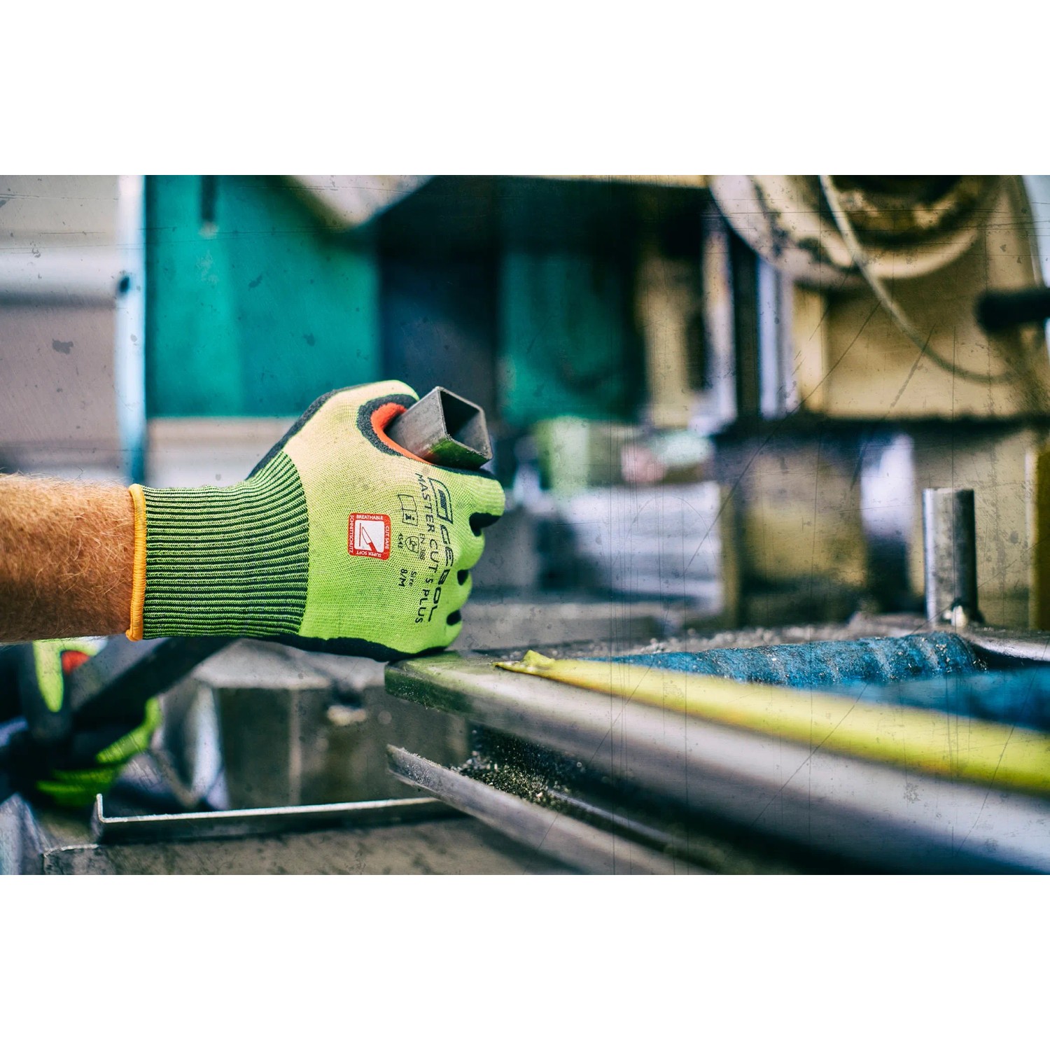 Gebol Master Cut 5 Plus Arbeitshandschuh Gr. 10 mit Schnittschutz und guter Griffigkeit.