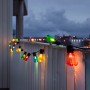 Konstsmide LED-Lichterkette Biergarten mit 20 bunten Birnen für Außen, stimmungsvolle Beleuchtung.