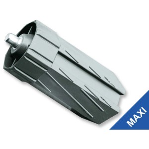 Schellenberg Walzenhülse Maxi, 60x72mm, für Rollladenantriebe. Graue Kunststoffhülse mit Stahlbolzen.