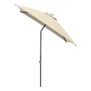 Kettler Stockschirm Easy Push, 200x200 cm, anthrazit-natur, mit Neigungsverstellung.