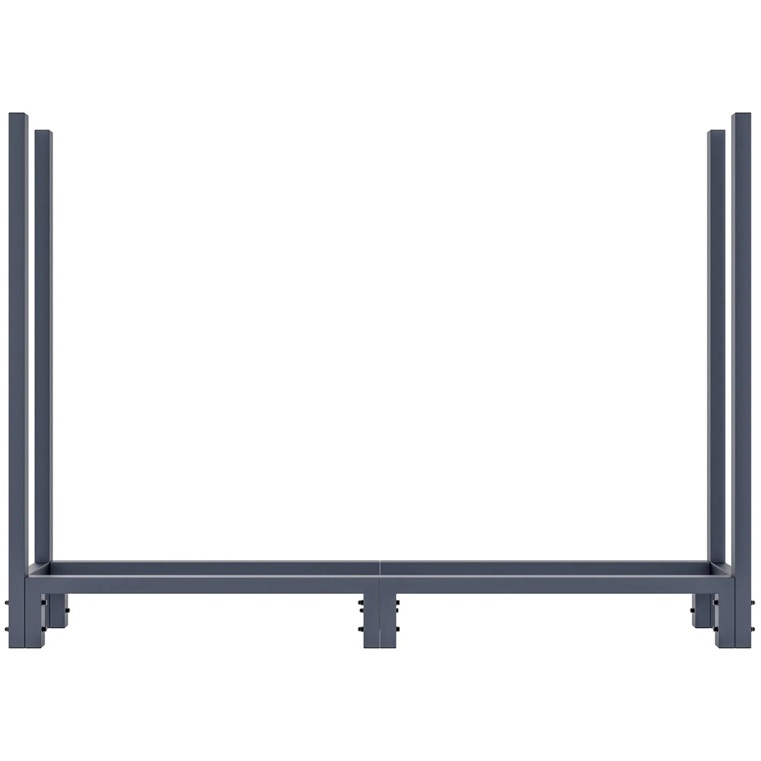 DELUKE Kaminholzregal Aussen Mit Abdeckung REOB Brennholzregal Mit Plane Outdoor Feuerholzregal 25x160x115cm