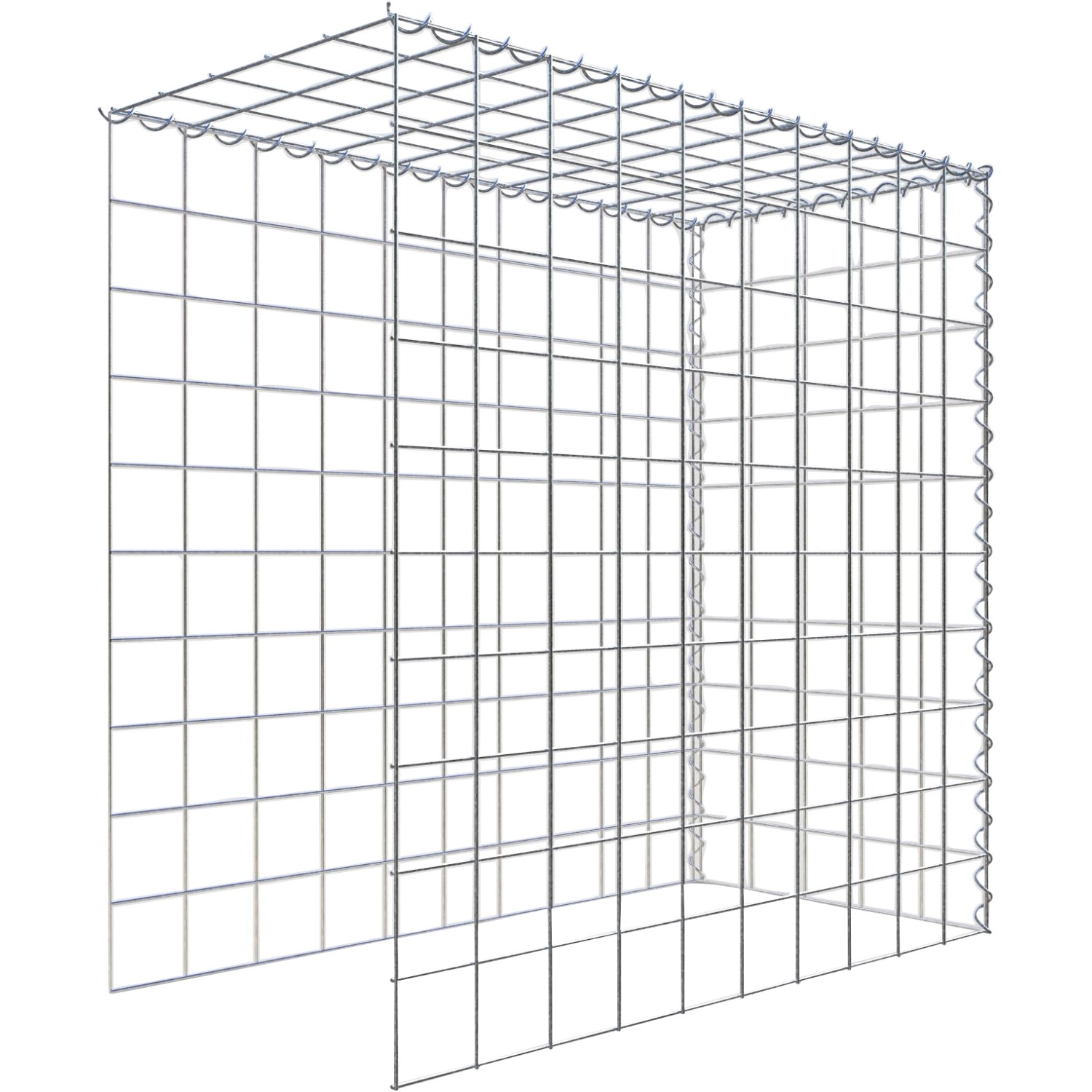 Gabiona Gabione-Anbaukorb Typ 4 100 x 100 x 50 cm Maschenw 10 x 10 cm