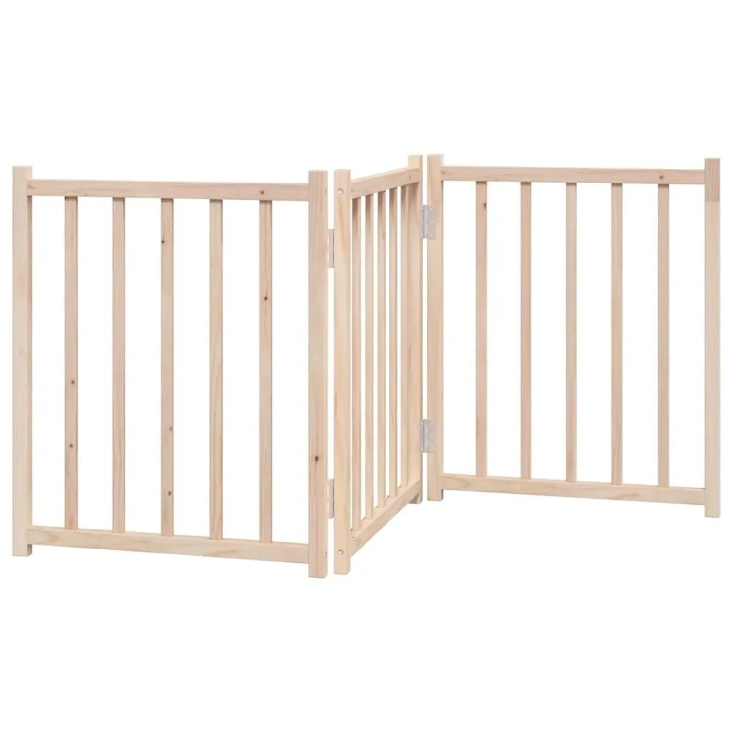 vidaXL 3 Tlg Hundetor Faltbar 150 cm Massivholz Tanne 352268
