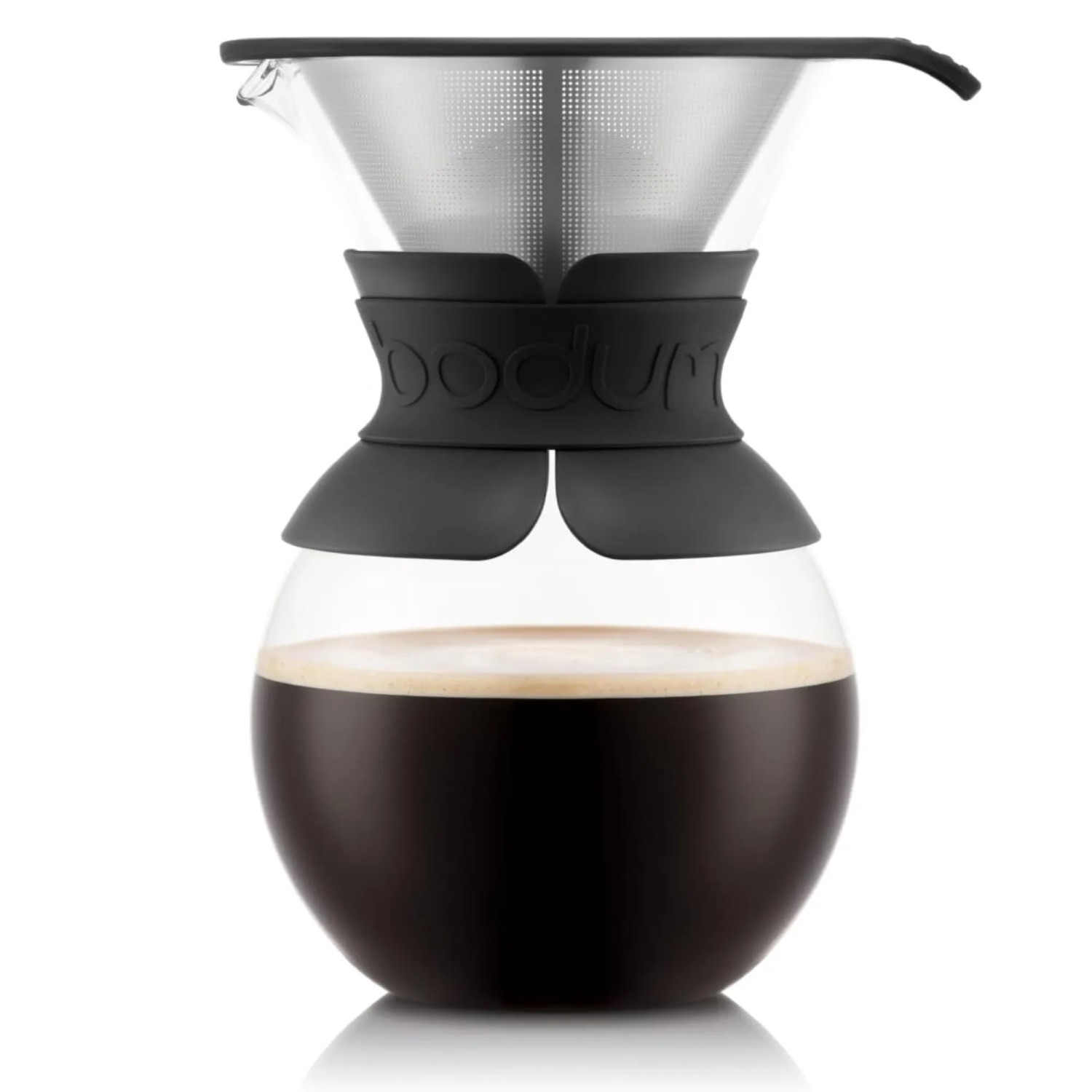 Bodum POUR OVER Kaffeebereiter Permanent Kaffeefilter 1.0 L Edelstahl