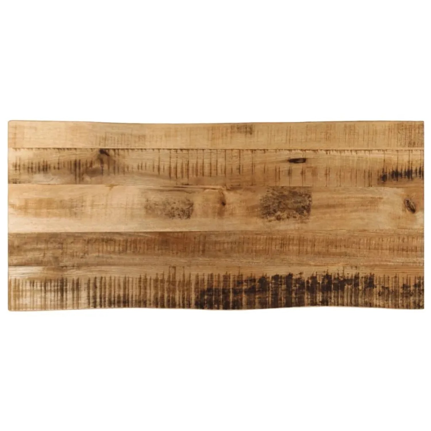 vidaXL Tischplatte mit Baumkante 80x40x2,5 cm Raues Mango Massivholz 370658