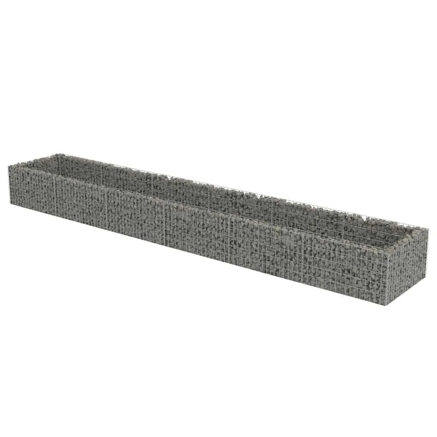 vidaXL Gabionen-Hochbeet Verzinkter Stahl 540x90x50 cm 143555