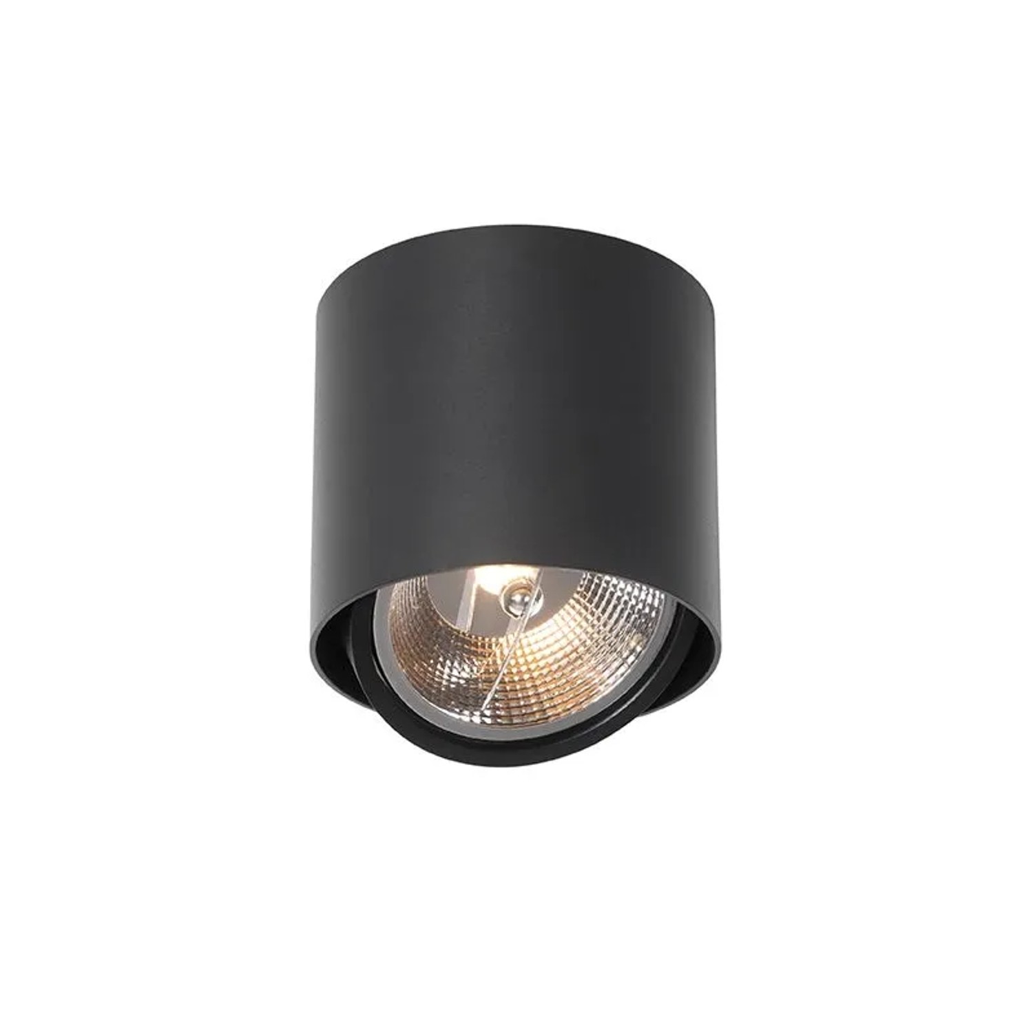 QAZQA Design Aufbaustrahler Schwarz Verstellbar GU10 111mm Impact