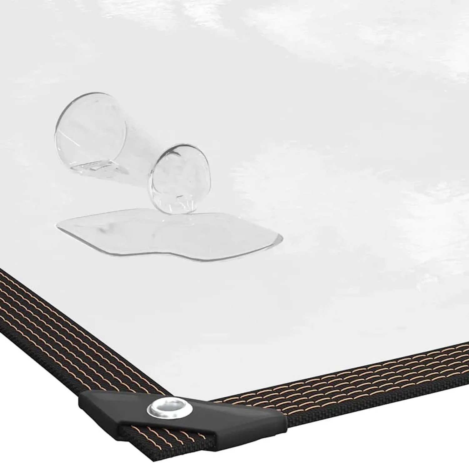 vidaXL Transparente Plane mit Ösen 2x6 m Polyethylen 4018551_4