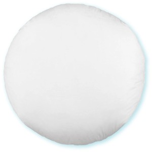 Runde, weiße Arsvita Kissenfüllung (50 cm) aus Premium Polyester für Sitzkissen & Gartenstuhlauflagen.