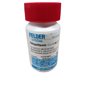 Kirchhoff Kupfer-Weichlötpaste S-Sn97Cu3, 250g, für sichere Kupferrohr-Lötverbindungen.