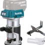 Makita Akku-Multifunktionsfräse DRT50Z/18V mit Zubehör. Ideal zum Fräsen von Nuten und Motiven in Holz.