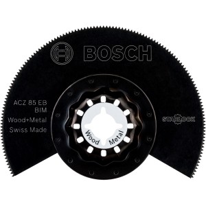 Bosch Segmentsägeblatt Pro ACZ 85 EB für Holz und Metall, gekröpft, 85 mm.