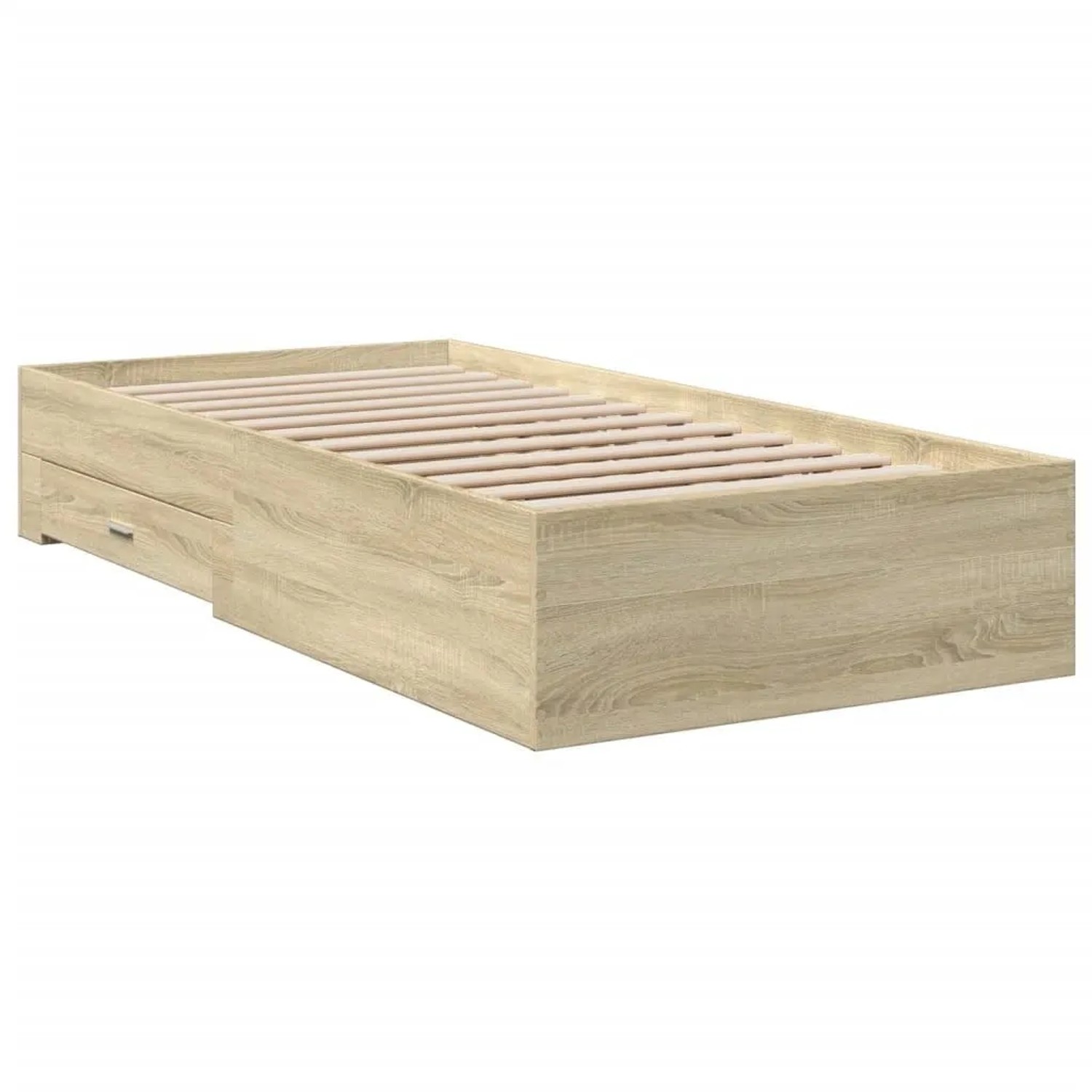 vidaXL Bettgestell mit Schubladen Sonoma-Eiche 90x200cm Holzwerkstoff 32804 günstig online kaufen