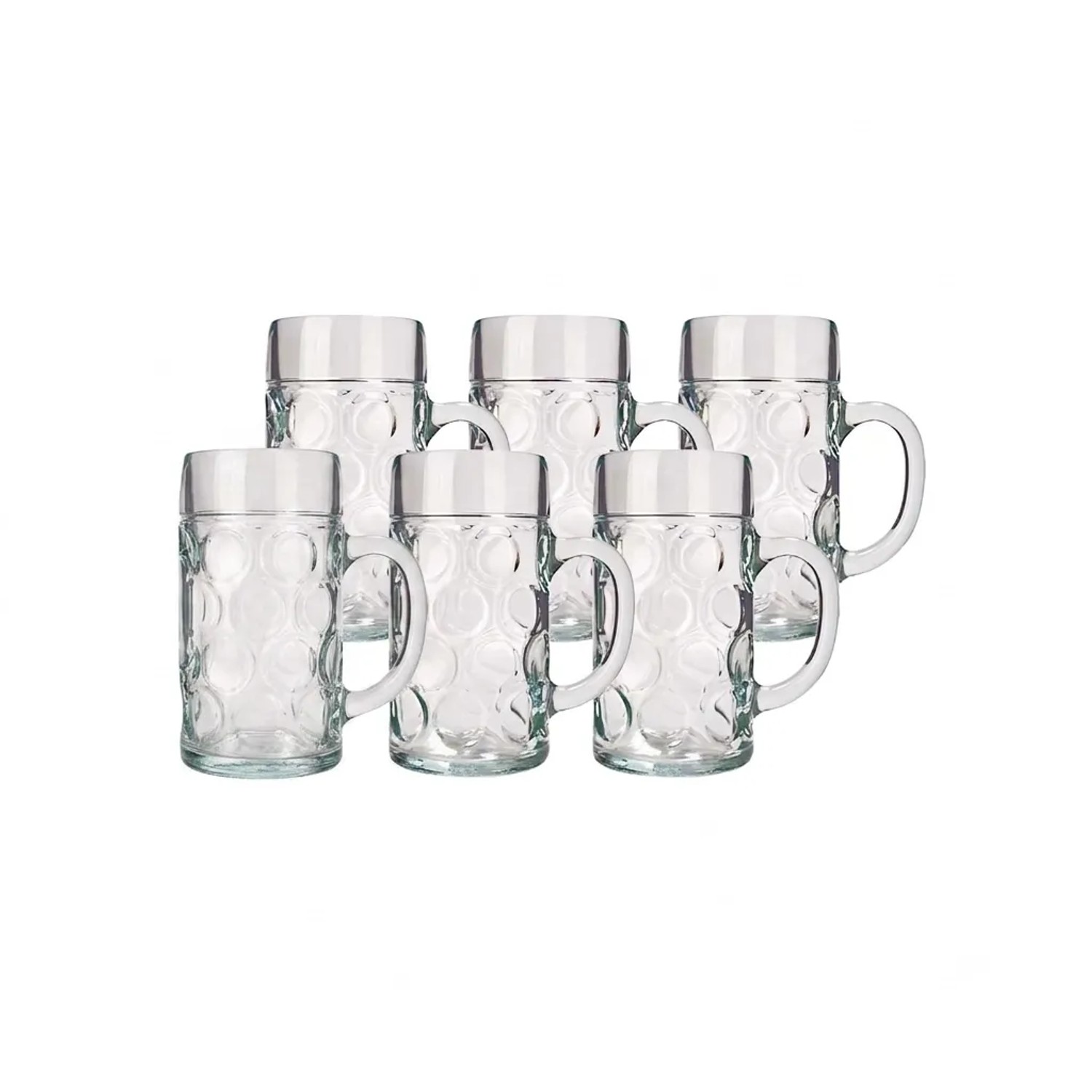 Stölzle Lausitz Oberglas Isar Bierkrug 0,5, 6er Set
