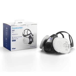 Dräger X-plore 3500 Halbmaske Handwerkerset Gr. S mit Partikelfilter P3 für Atemschutz.